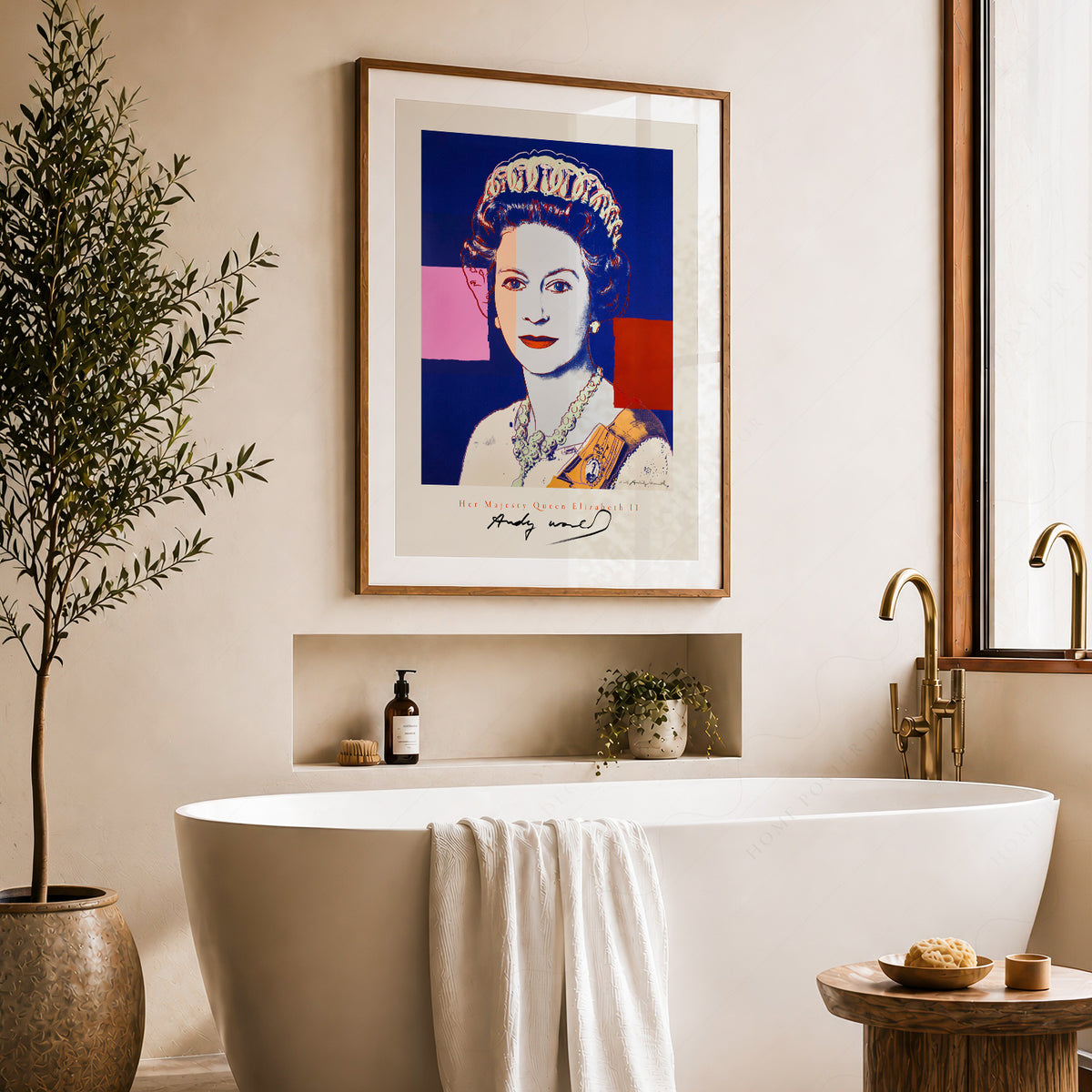 Andy Warhol Queen Elizabeth II Pop Art Print – Modern Wall Art Poster – 20-02 — artwork preview 22