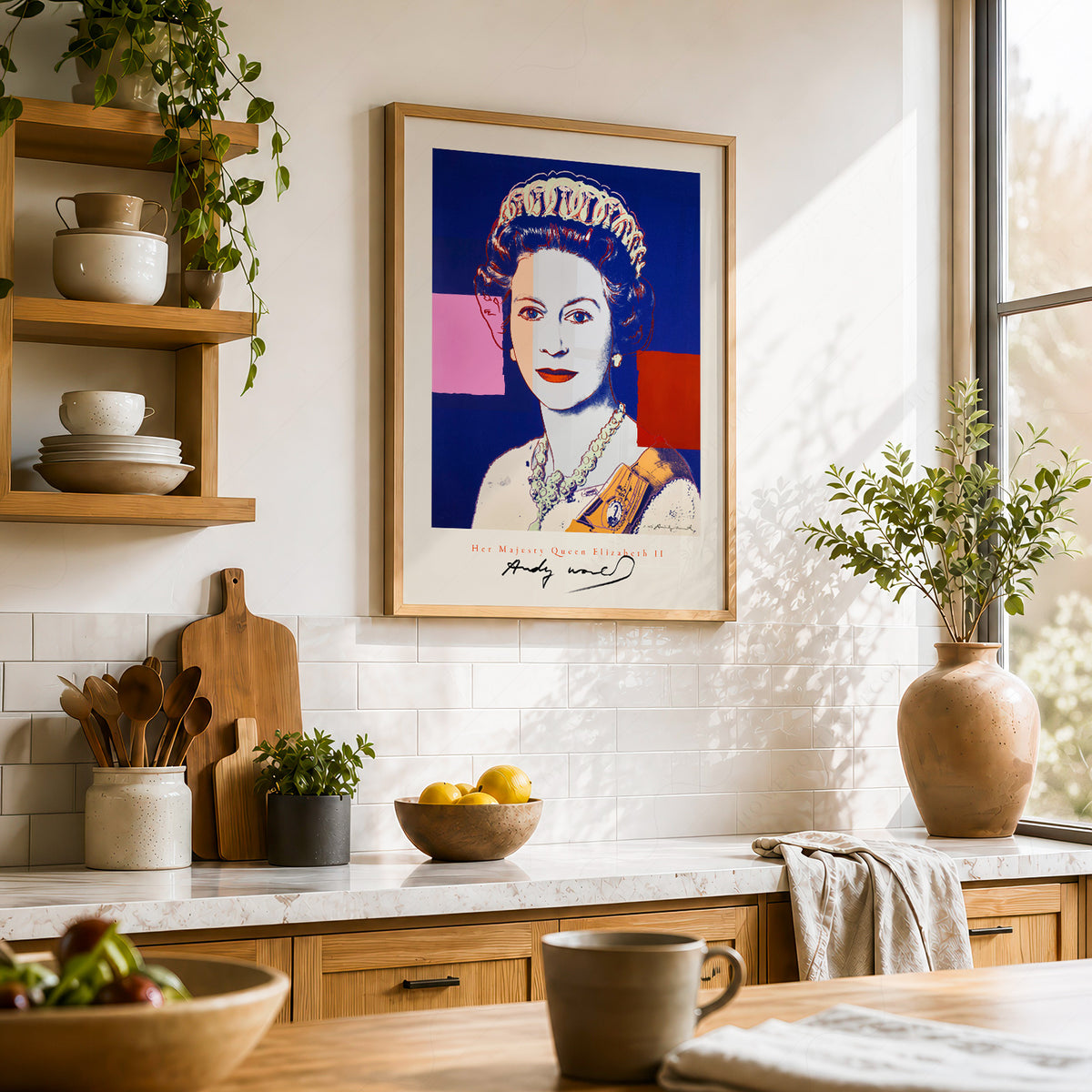 Andy Warhol Queen Elizabeth II Pop Art Print – Modern Wall Art Poster – 20-02 — artwork preview 23