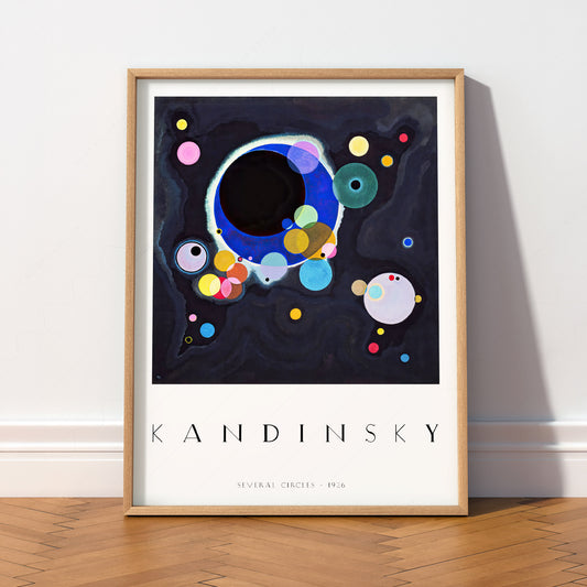 Wassily Kandinsky Several Circles Art Print – Abstract Wall Art Poster – 35-05 — artwork preview 2