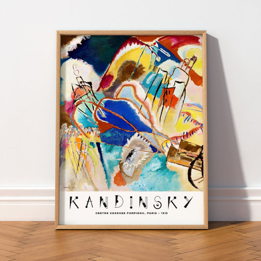 Wassily Kandinsky Improvisation 1913 Art Print – Abstract Wall Poster – 35-02 — artwork preview 2