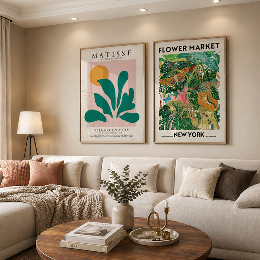 Henri Matisse & Flower Market New York Set of 2 Prints – Modern Wall Art – 0-71 — artwork preview 12