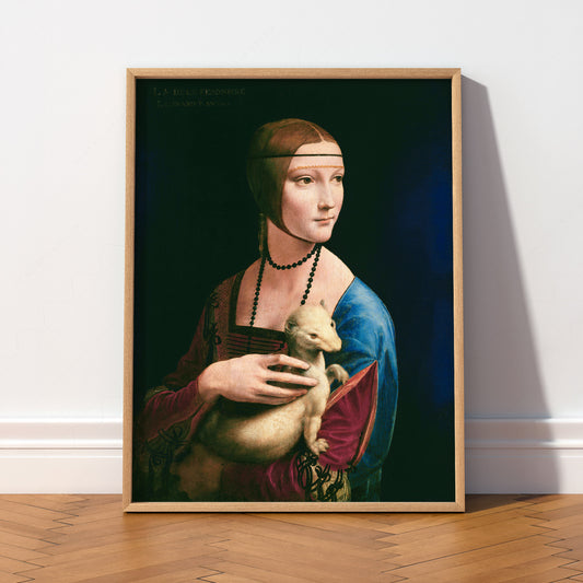 Leonardo da Vinci Lady with an Ermine Print – Renaissance Wall Art – 61-05 — artwork preview 2