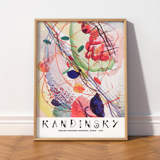 Wassily Kandinsky Abstract Art Print – Centre Pompidou Exhibition Poster – 35-01 — artwork preview 2