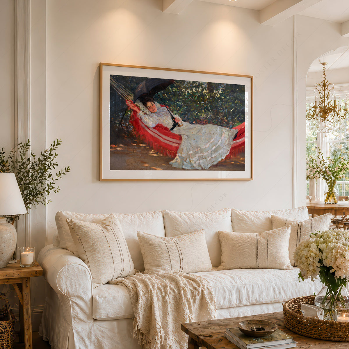 William Henry Margetson The Red Hammock Art Print — artwork preview 6