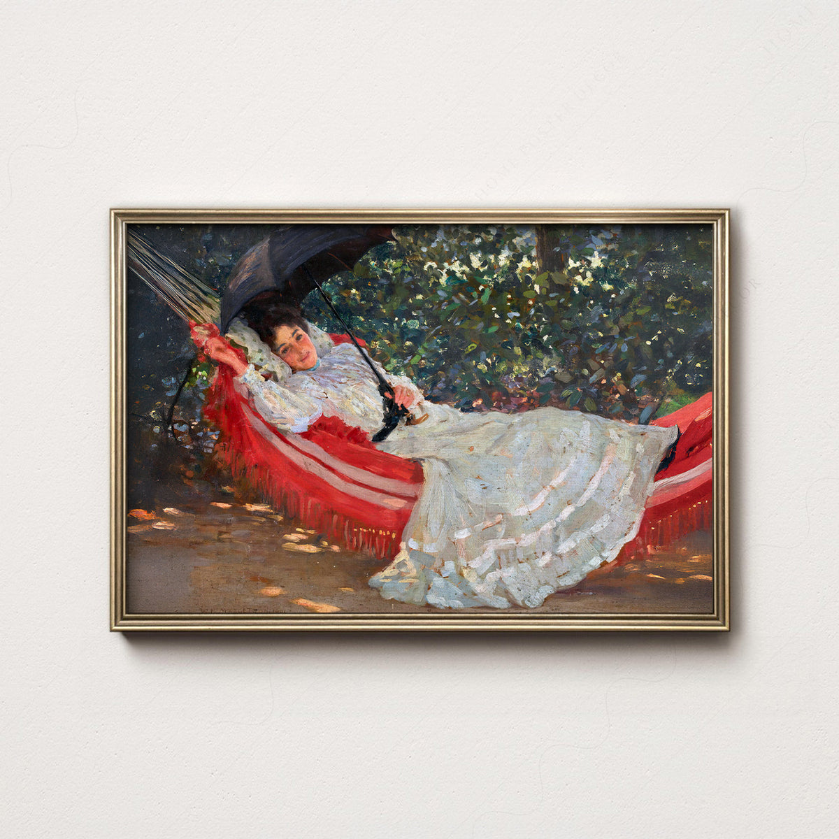 William Henry Margetson The Red Hammock Art Print — artwork preview 7