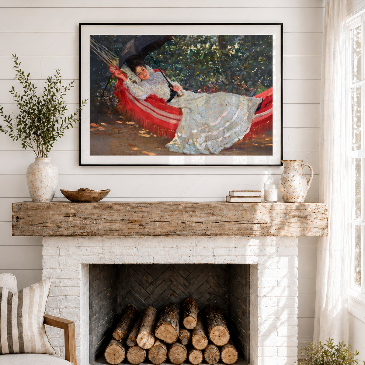 William Henry Margetson The Red Hammock Art Print — artwork preview 18