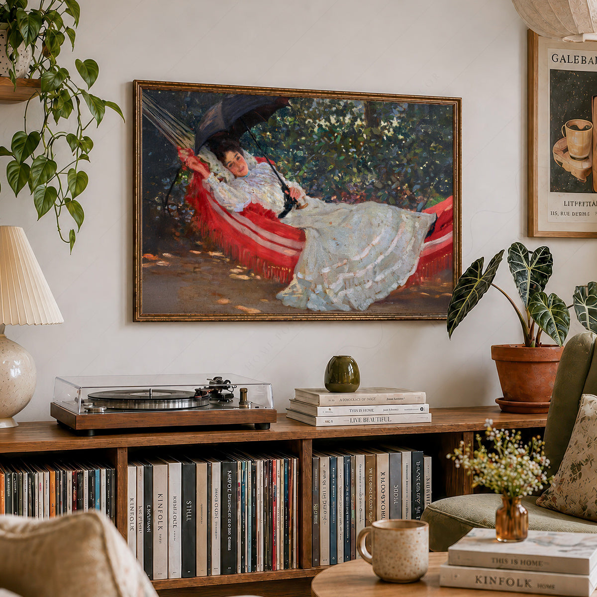 William Henry Margetson The Red Hammock Art Print — artwork preview 19