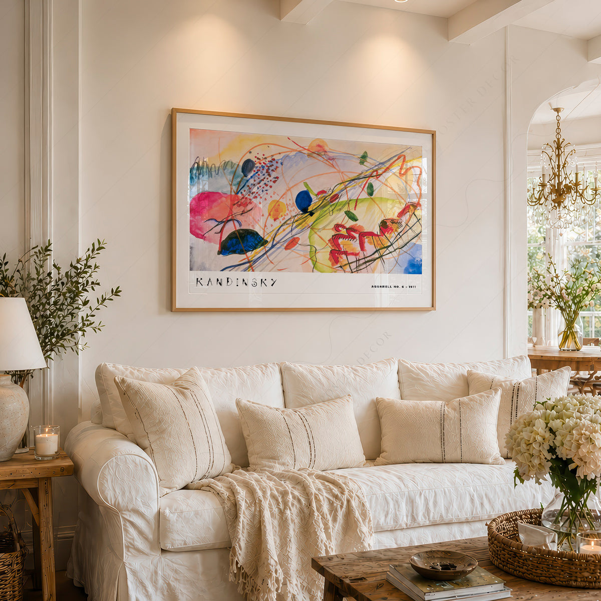 Wassily Kandinsky Abstract Watercolour Exhibition Poster Art Print — artwork preview 6