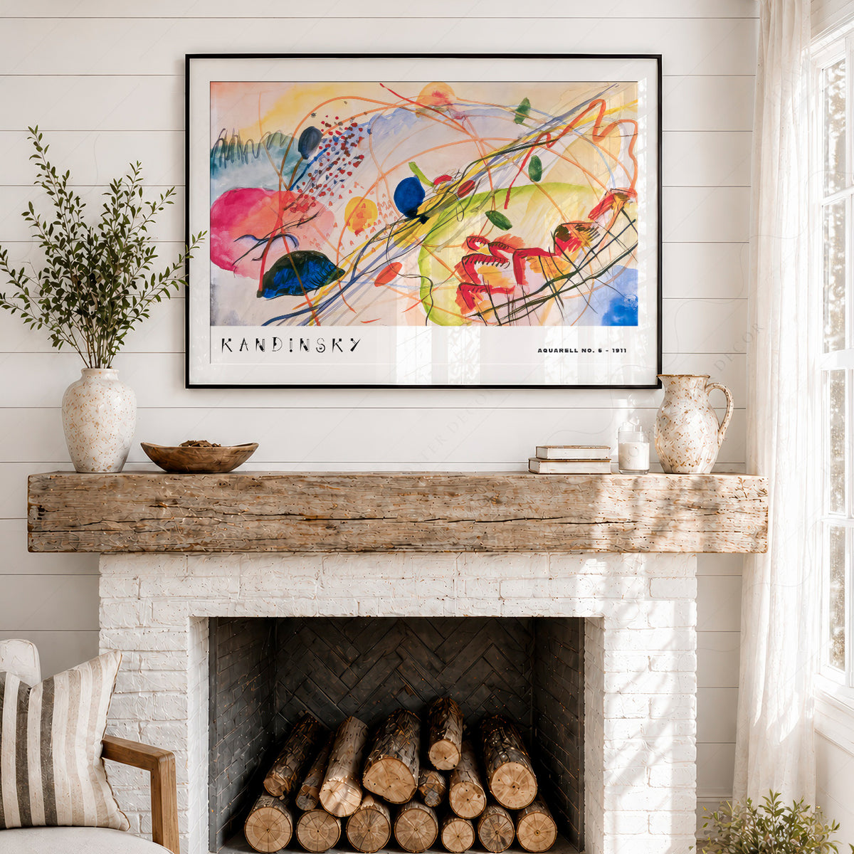Wassily Kandinsky Abstract Watercolour Exhibition Poster Art Print — artwork preview 18