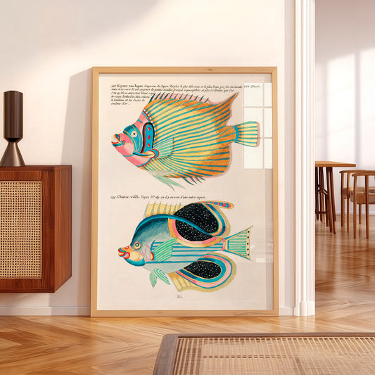 Vintage Fish Illustration Art Print – Coastal Nautical Wall Decor Poster – 01-02 — artwork preview 5