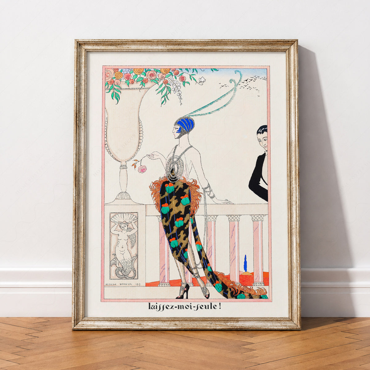 George Barbier Laissez-Moi Seule Art Print – Art Deco Fashion Poster – 19-05 — artwork preview 2