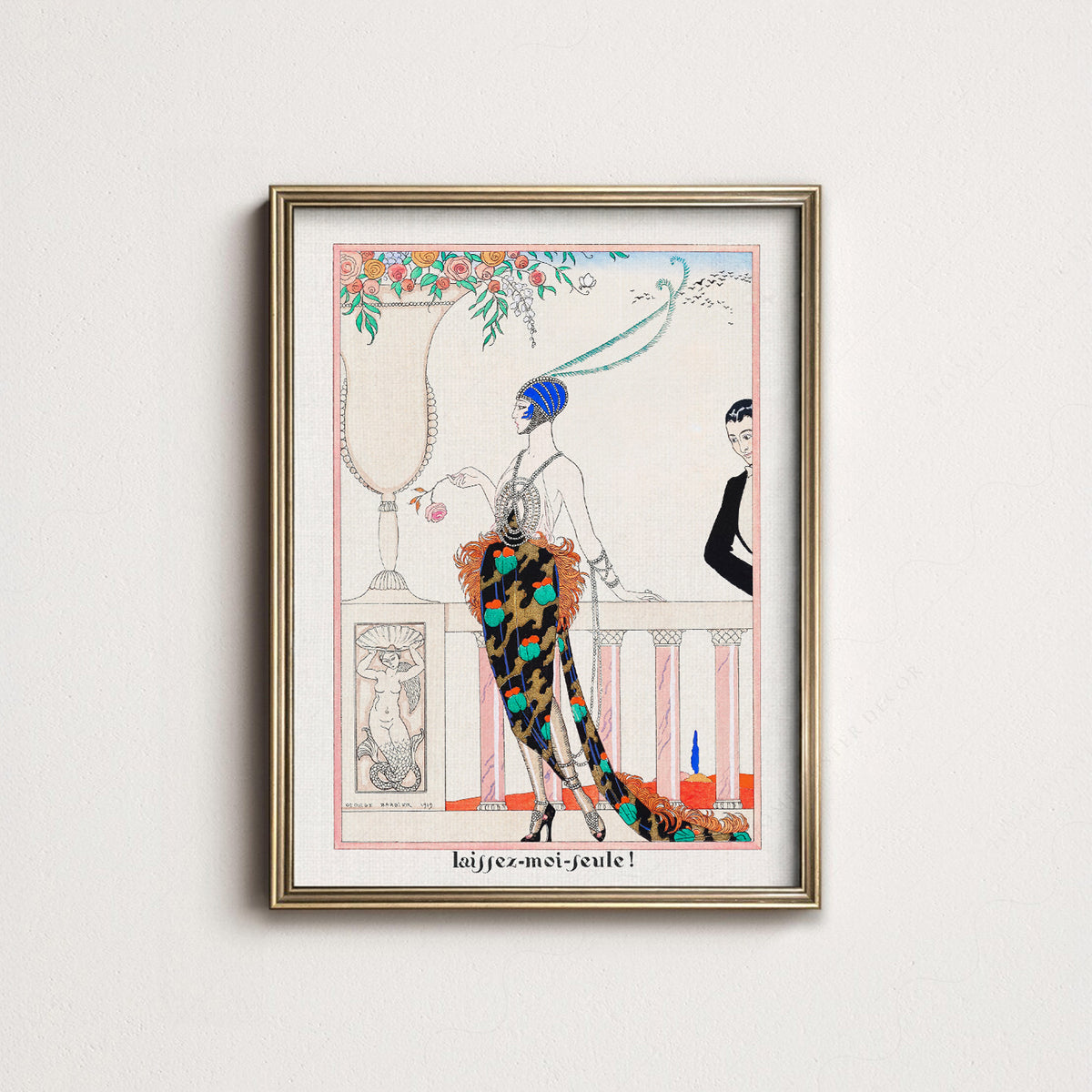 George Barbier Laissez-Moi Seule Art Print – Art Deco Fashion Poster – 19-05 — artwork preview 14