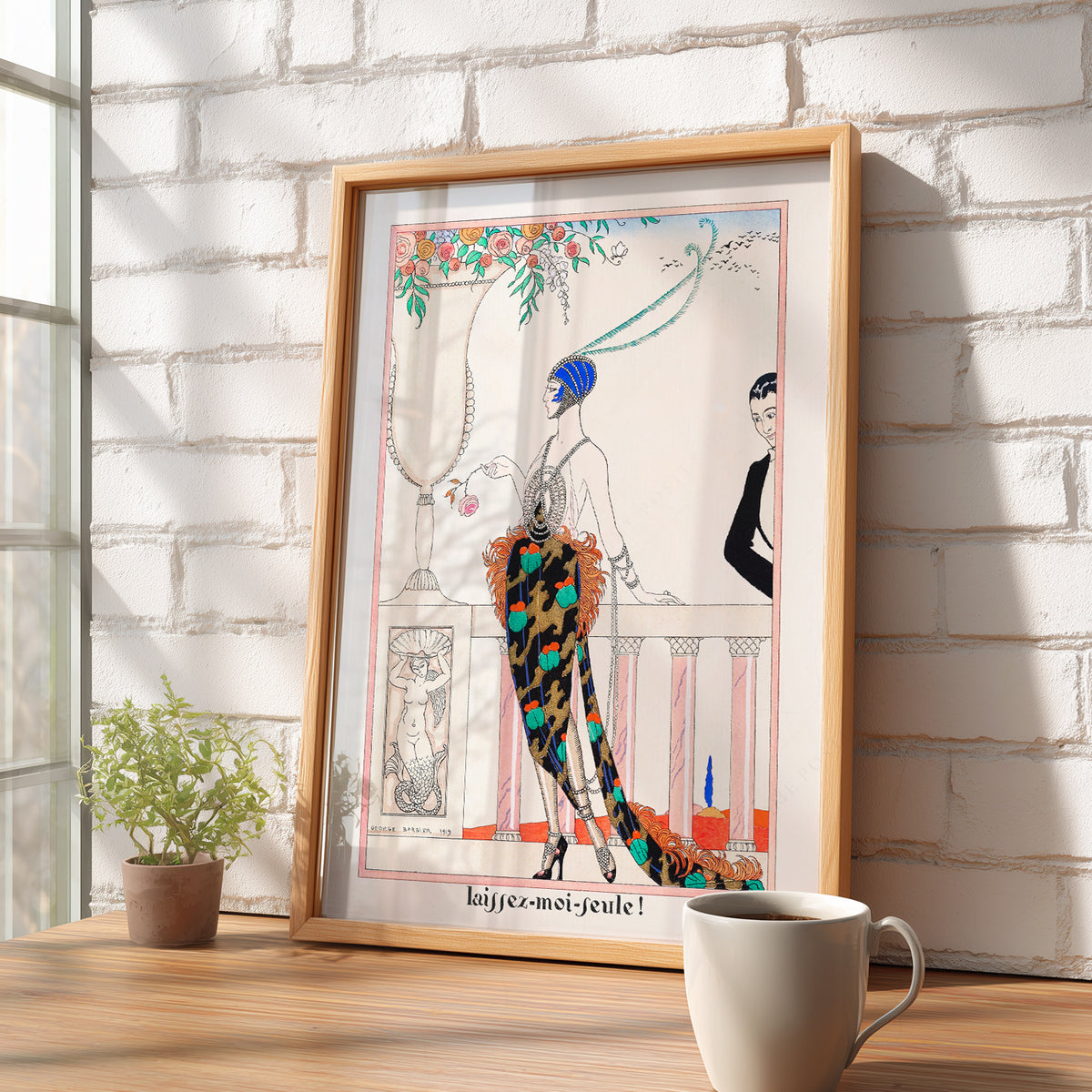 George Barbier Laissez-Moi Seule Art Print – Art Deco Fashion Poster – 19-05 — artwork preview 16