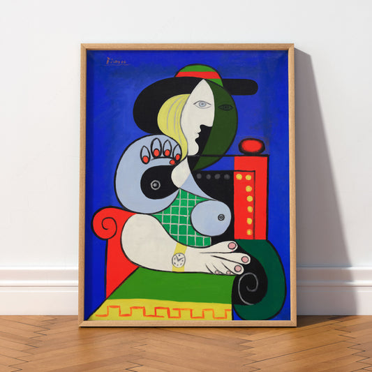 Pablo Picasso Woman with a Watch Art Print – Cubist Wall Art Poster — artwork preview 2