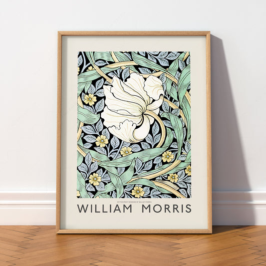 William Morris Pimpernel Art Print – Arts and Crafts Floral Wall Poster — artwork preview 2