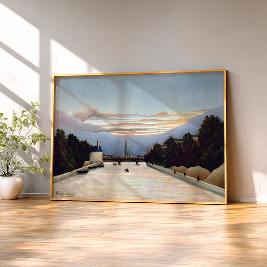 Henri Rousseau View towards the Eiffel Tower Art Print — artwork preview 2