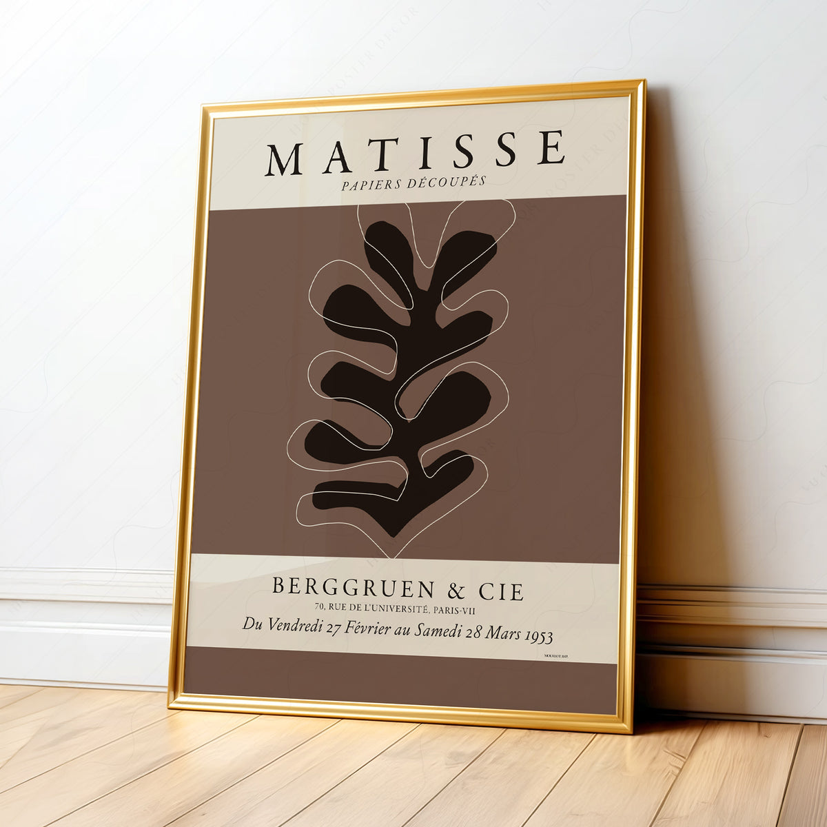 Henri Matisse Papiers Découpés Exhibition Poster – Modern Wall Art — artwork preview 1