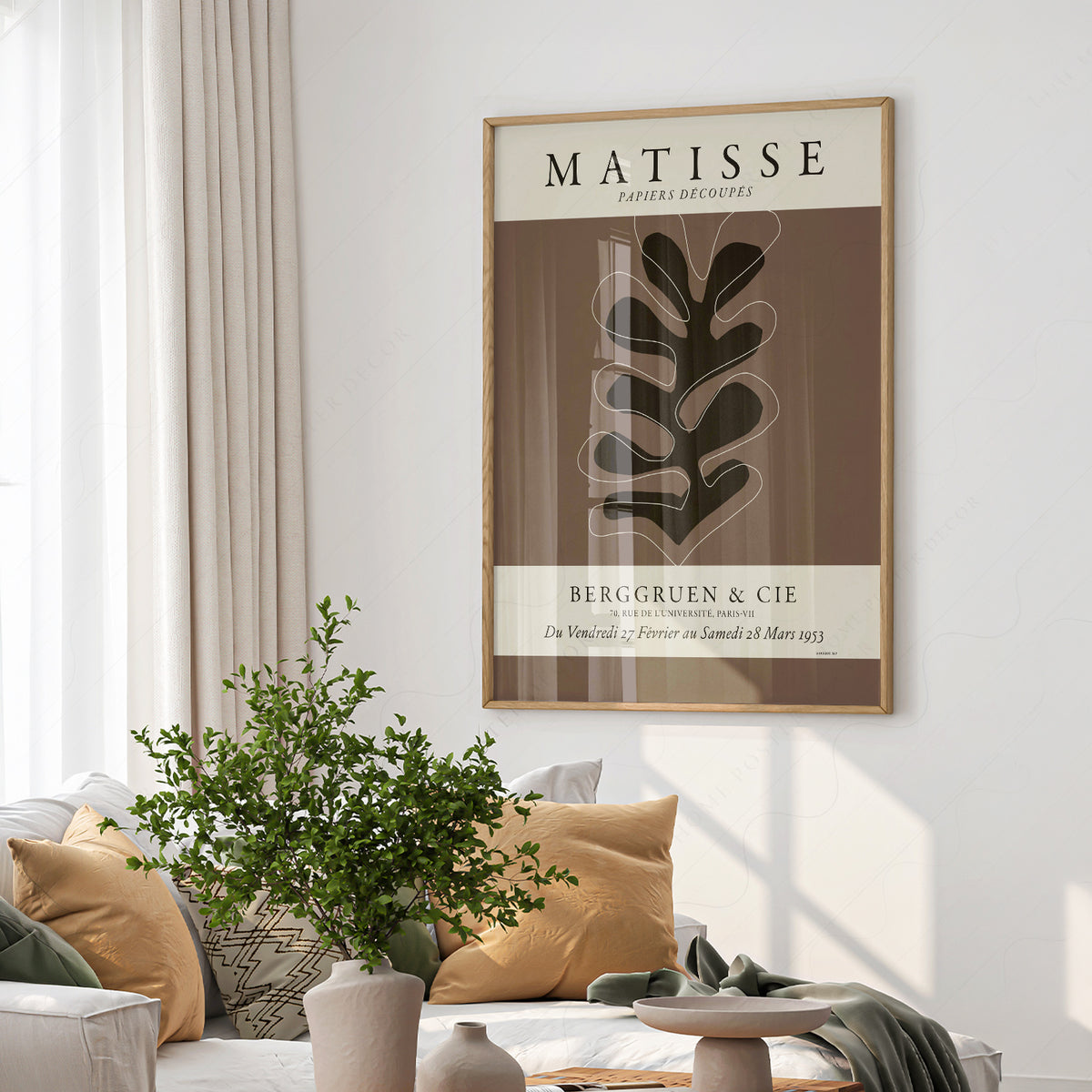 Henri Matisse Papiers Découpés Exhibition Poster – Modern Wall Art — artwork preview 6