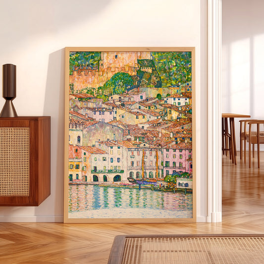 Gustav Klimt Malcesine at Lake Garda Art Print – Italian Landscape Poster — artwork preview 5