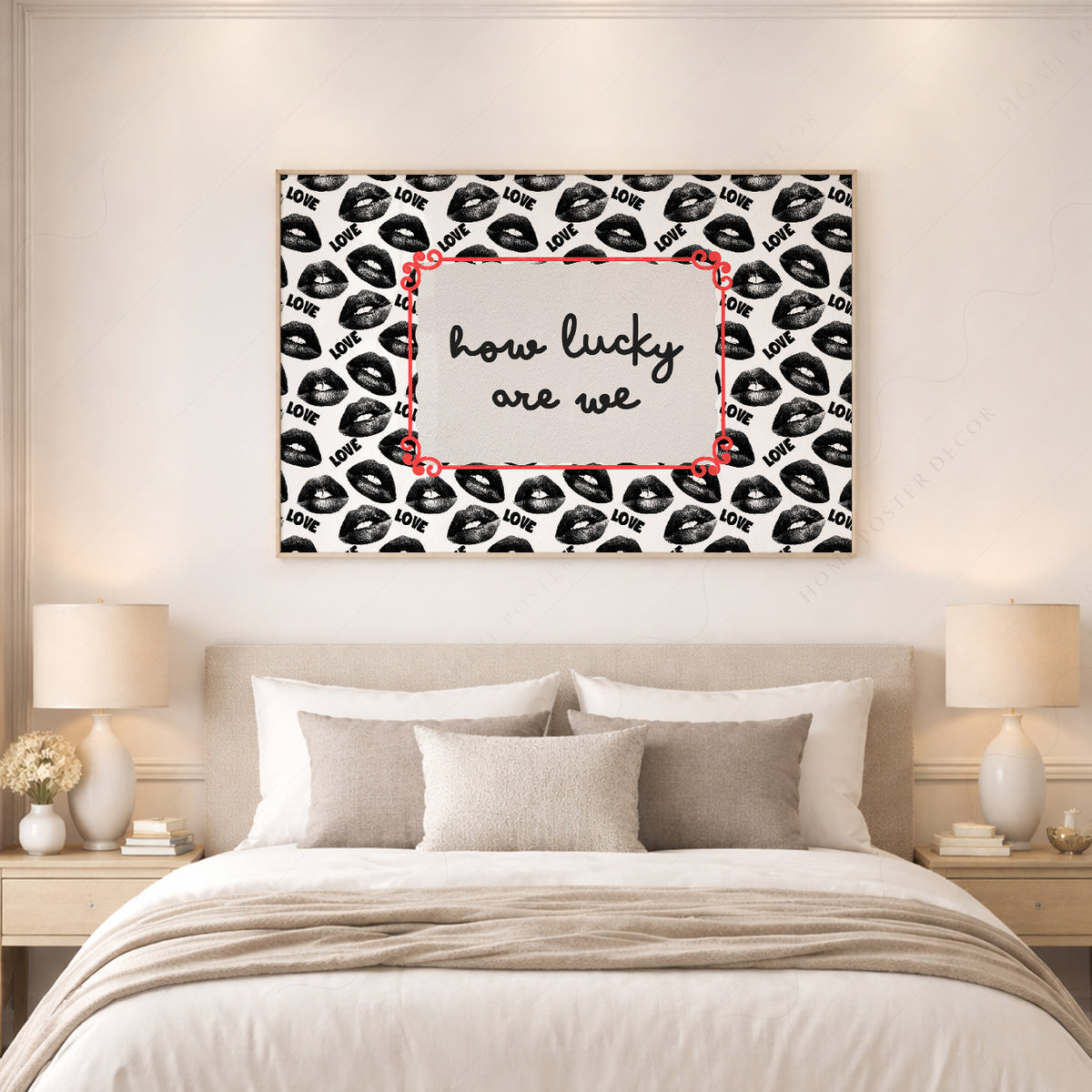 How Lucky Are We Quote Art Print — artwork preview 17