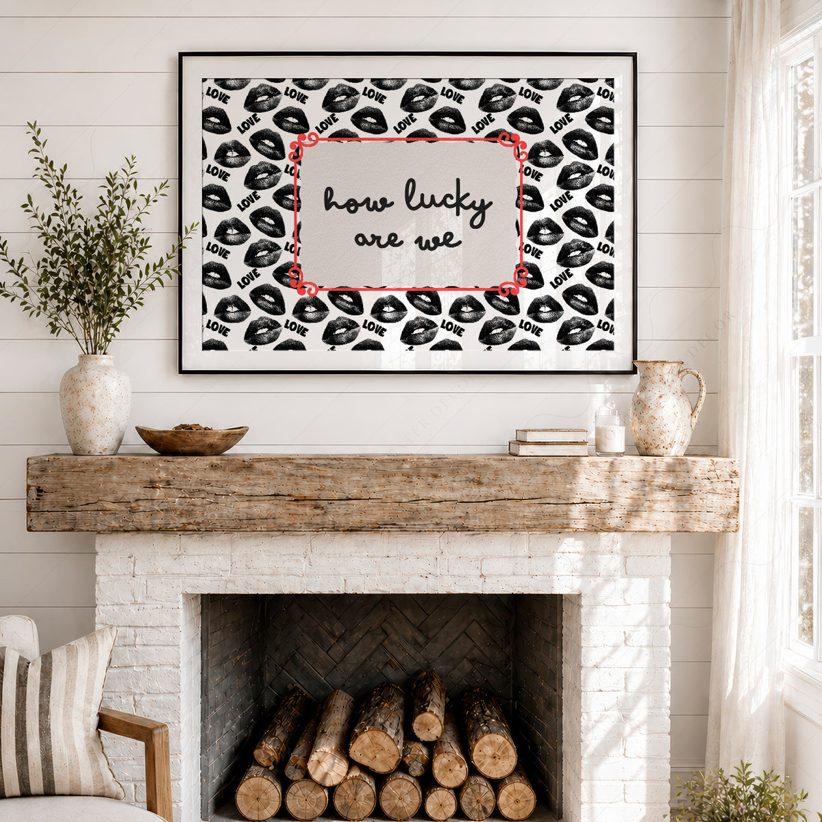How Lucky Are We Quote Art Print — artwork preview 18