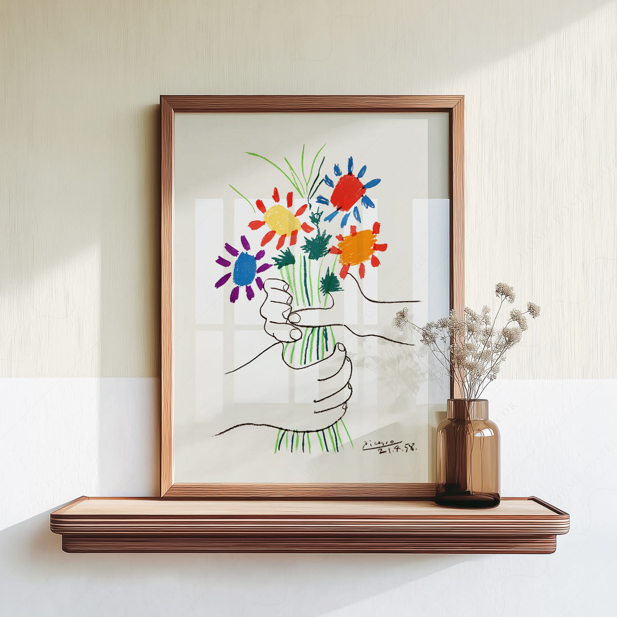 Pablo Picasso The Flowers of Peace 1958 Art Print – Modern Wall Decor — artwork preview 18