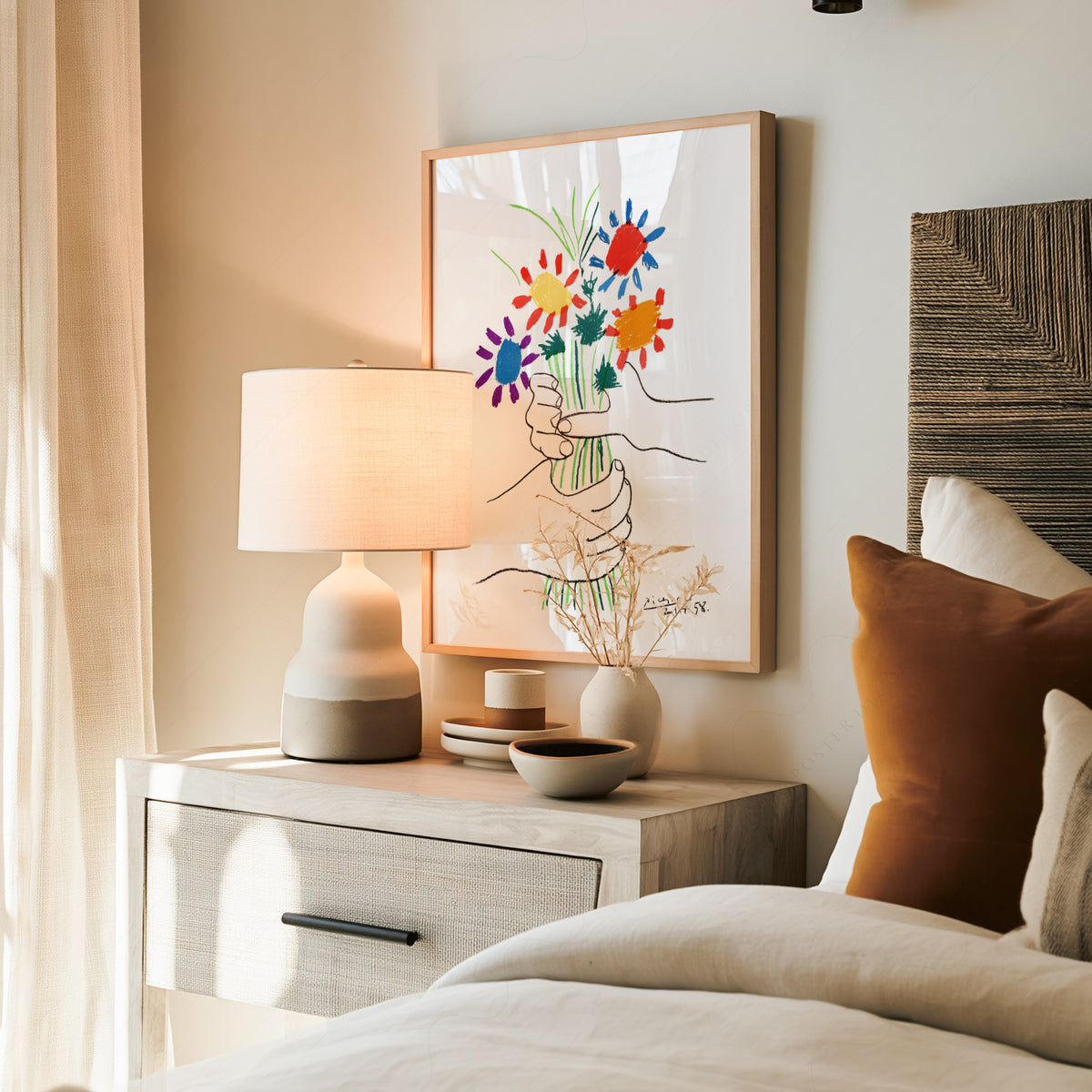 Pablo Picasso The Flowers of Peace 1958 Art Print – Modern Wall Decor — artwork preview 19