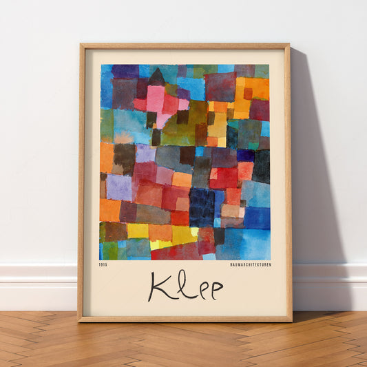 Paul Klee Raumarchitekturen Art Print – Abstract Bauhaus Wall Poster — artwork preview 2