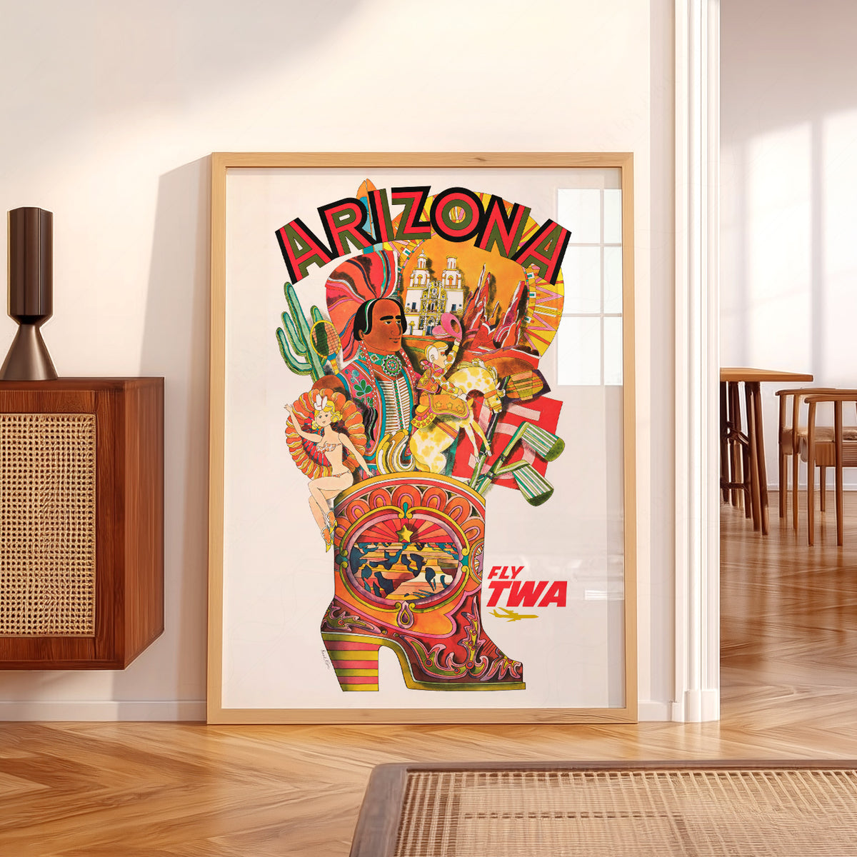 David Klein Arizona Travel Poster Art Print — artwork preview 5