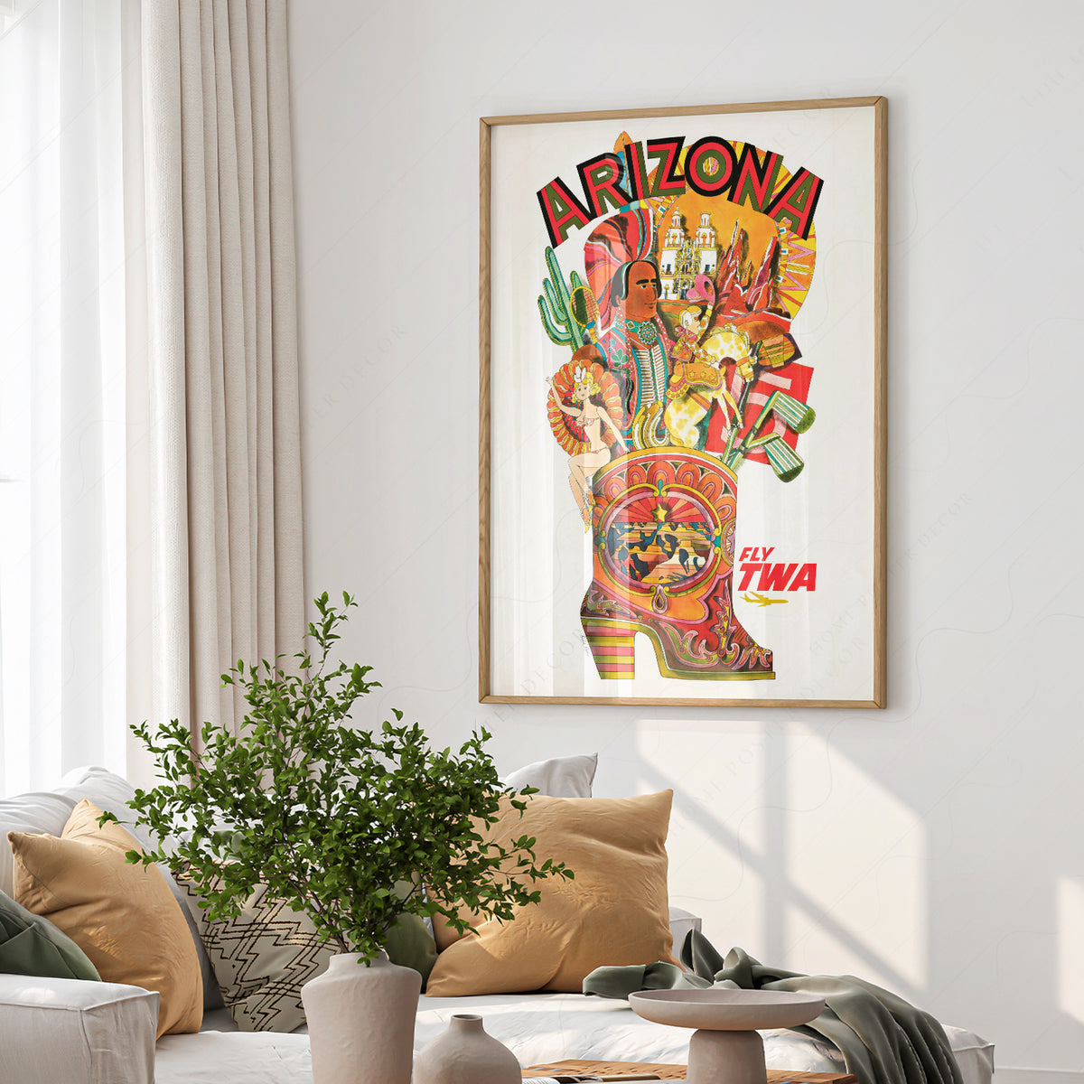 David Klein Arizona Travel Poster Art Print — artwork preview 6