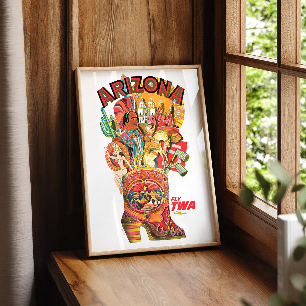 David Klein Arizona Travel Poster Art Print — artwork preview 7