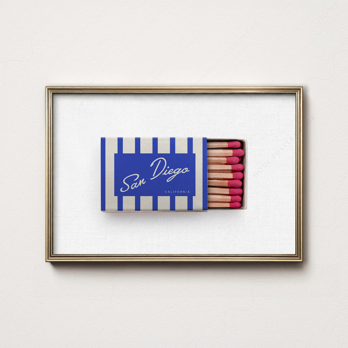 San Diego Matchbox Art Print — artwork preview 7