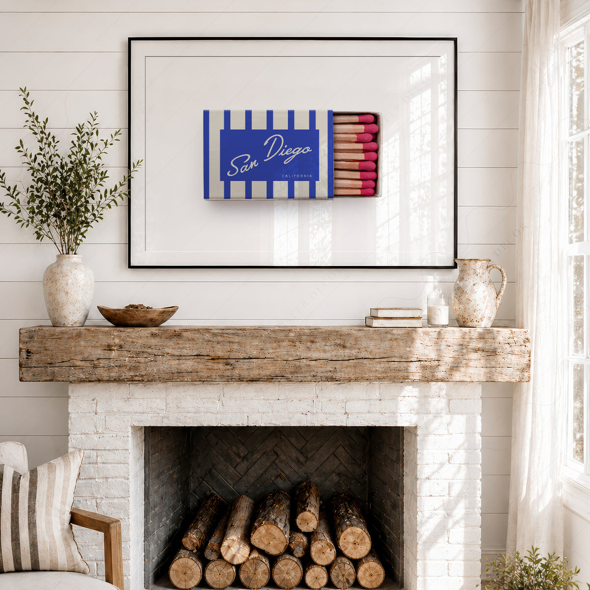 San Diego Matchbox Art Print — artwork preview 18
