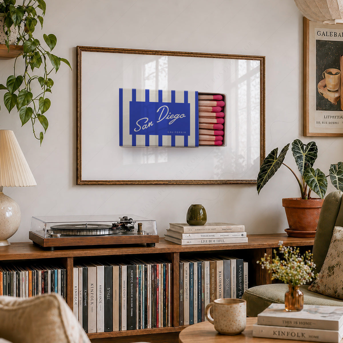 San Diego Matchbox Art Print — artwork preview 19