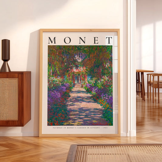 Claude Monet Pathway in Monet's Garden at Giverny Print – Floral Wall Art — artwork preview 5