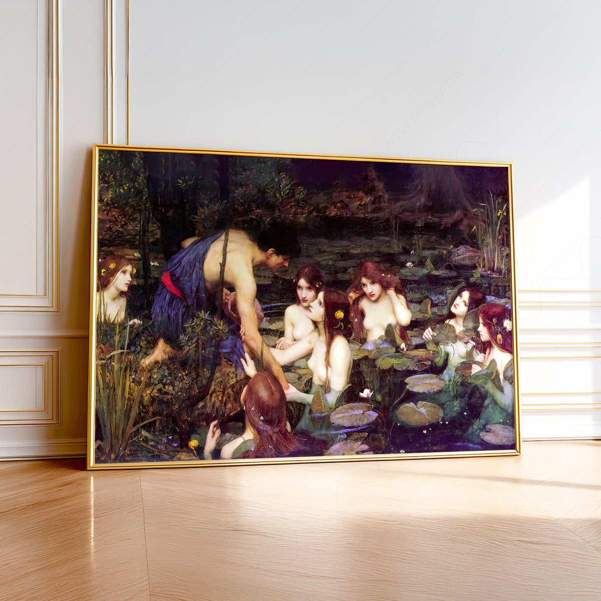 John William Waterhouse Hylas and the Nymphs Art Print — artwork preview 1