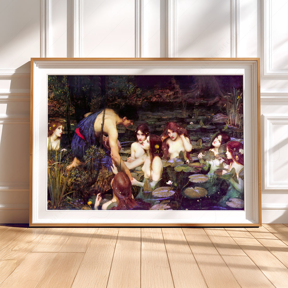John William Waterhouse Hylas and the Nymphs Art Print — artwork preview 5
