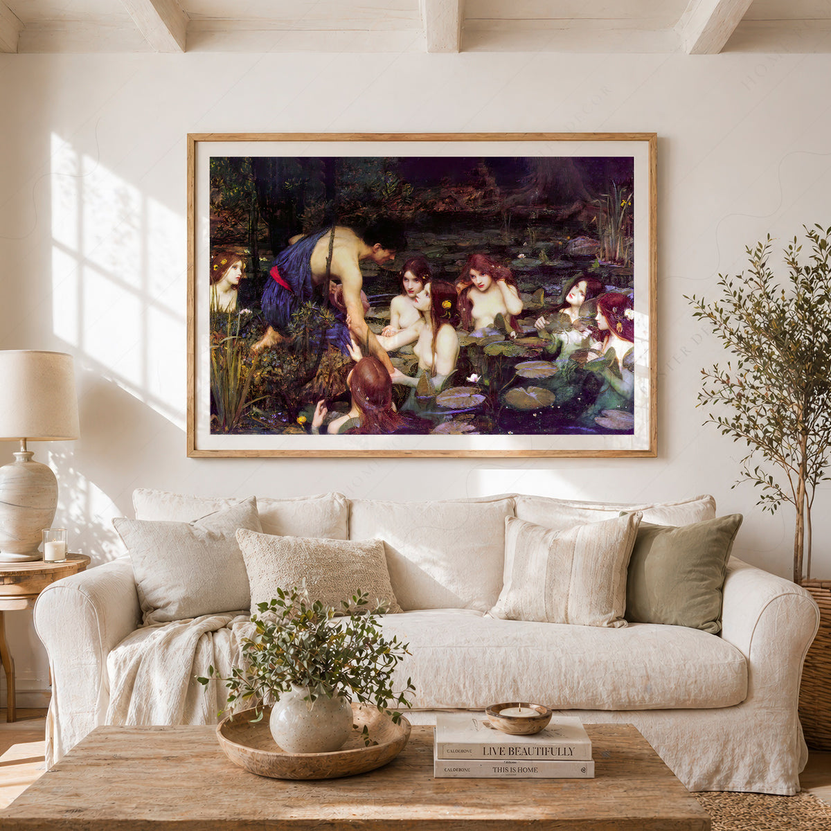 John William Waterhouse Hylas and the Nymphs Art Print — artwork preview 23