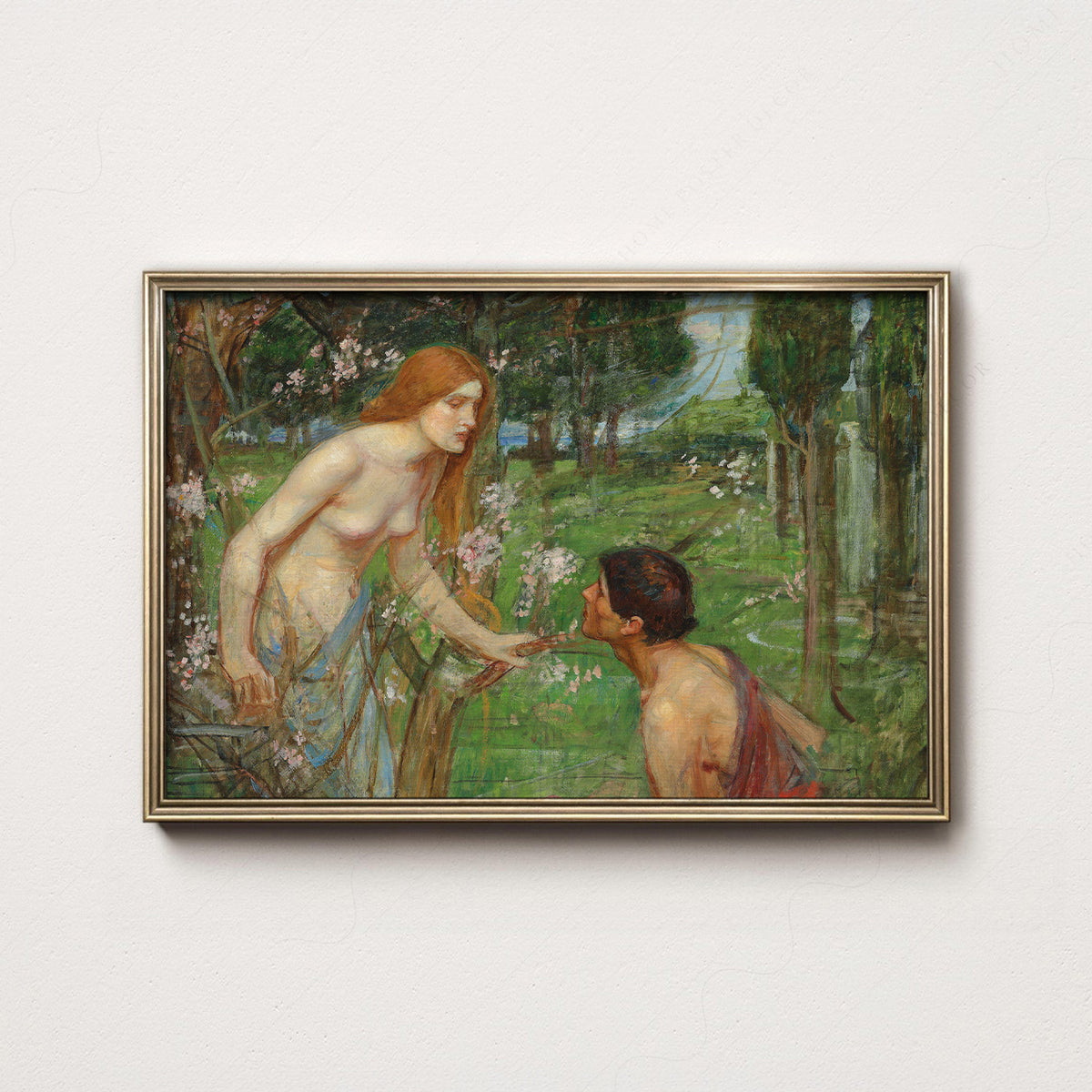 John William Waterhouse Woodland Figures Study Art Print — artwork preview 7