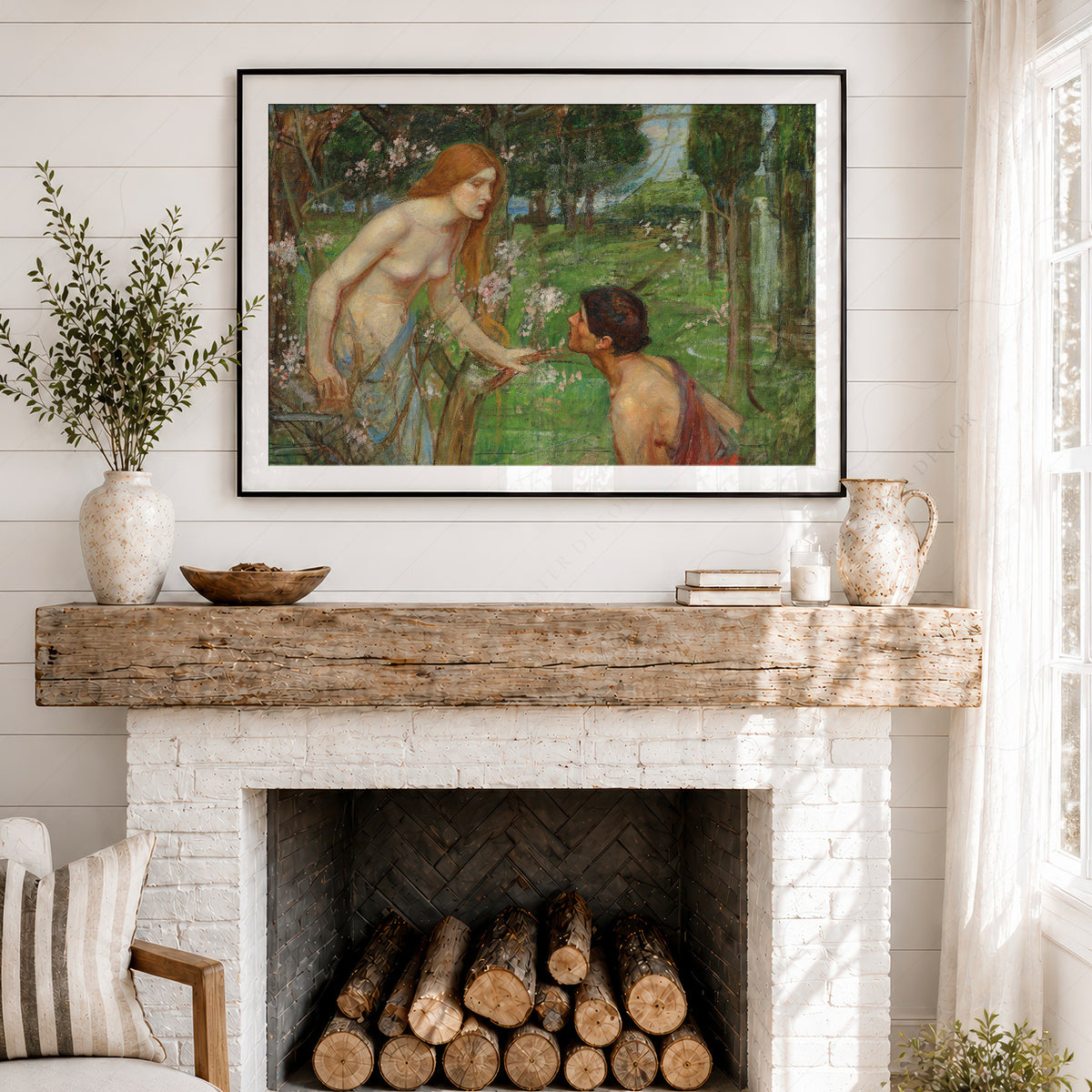 John William Waterhouse Woodland Figures Study Art Print — artwork preview 18