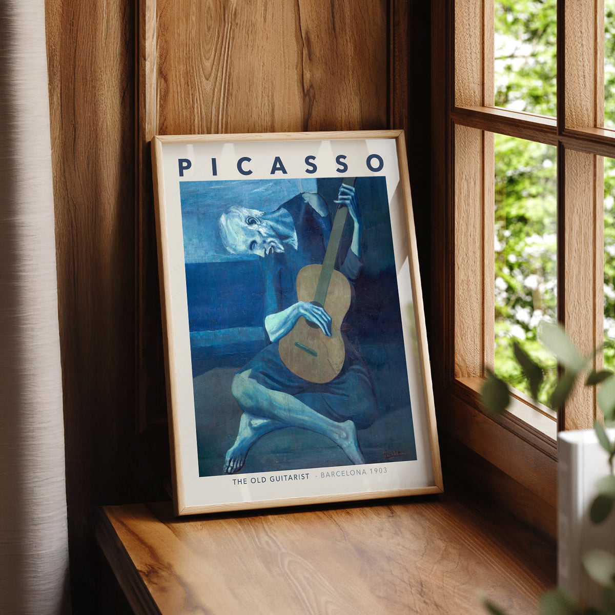 Pablo Picasso The Old Guitarist Art Print – Blue Period Wall Poster — artwork preview 7