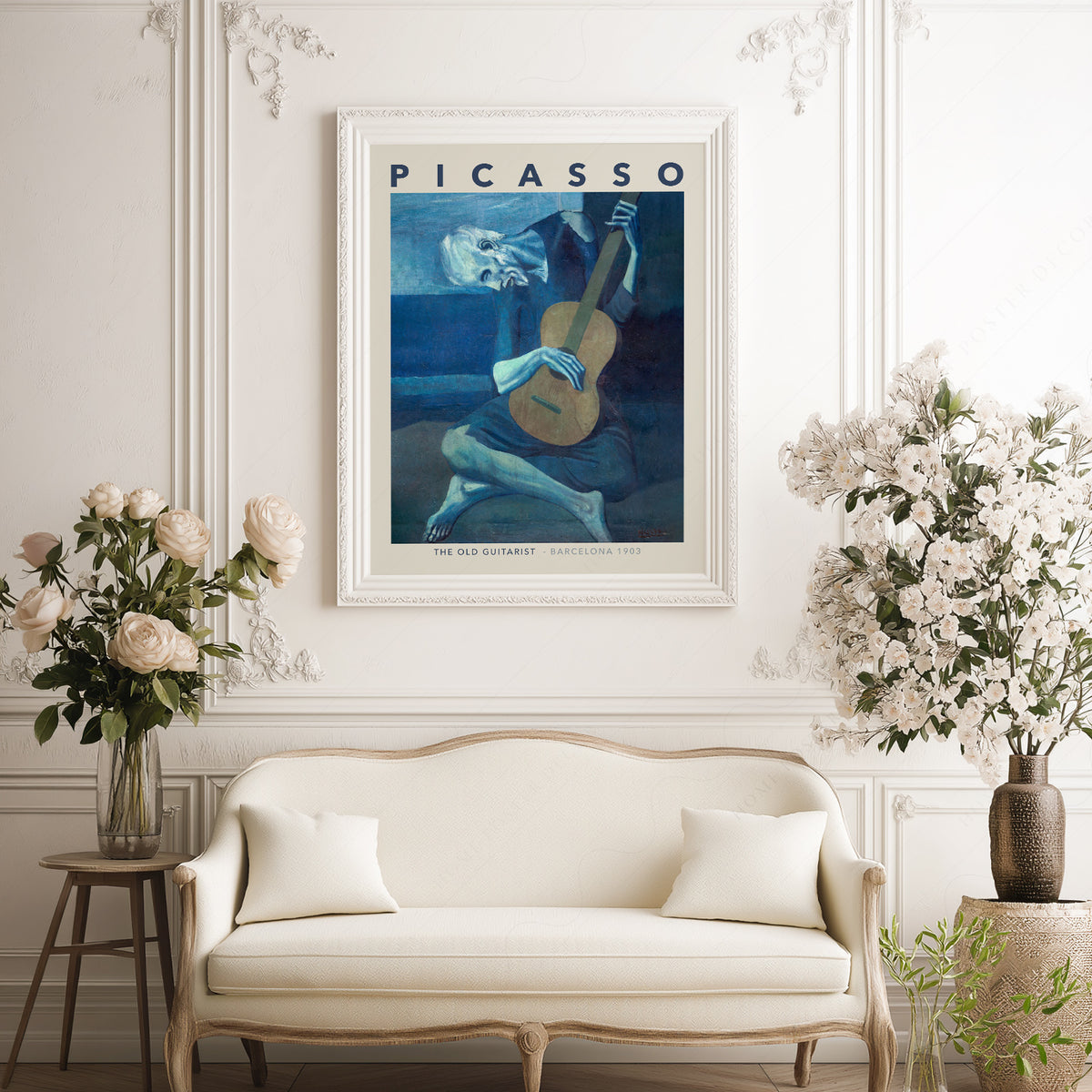 Pablo Picasso The Old Guitarist Art Print – Blue Period Wall Poster — artwork preview 17