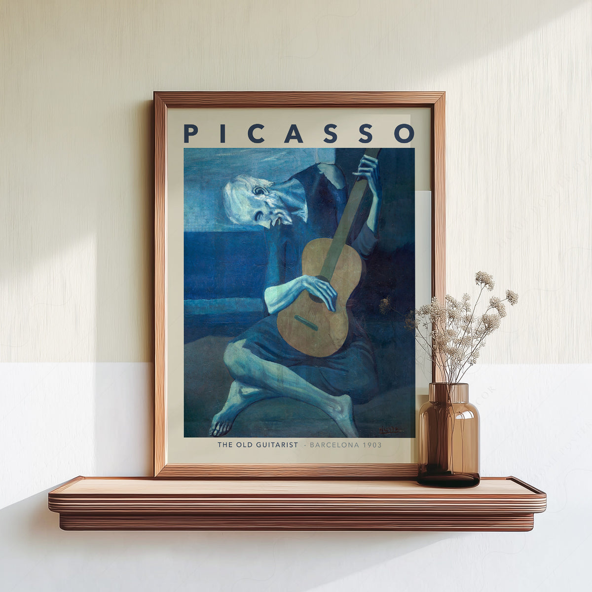 Pablo Picasso The Old Guitarist Art Print – Blue Period Wall Poster — artwork preview 18