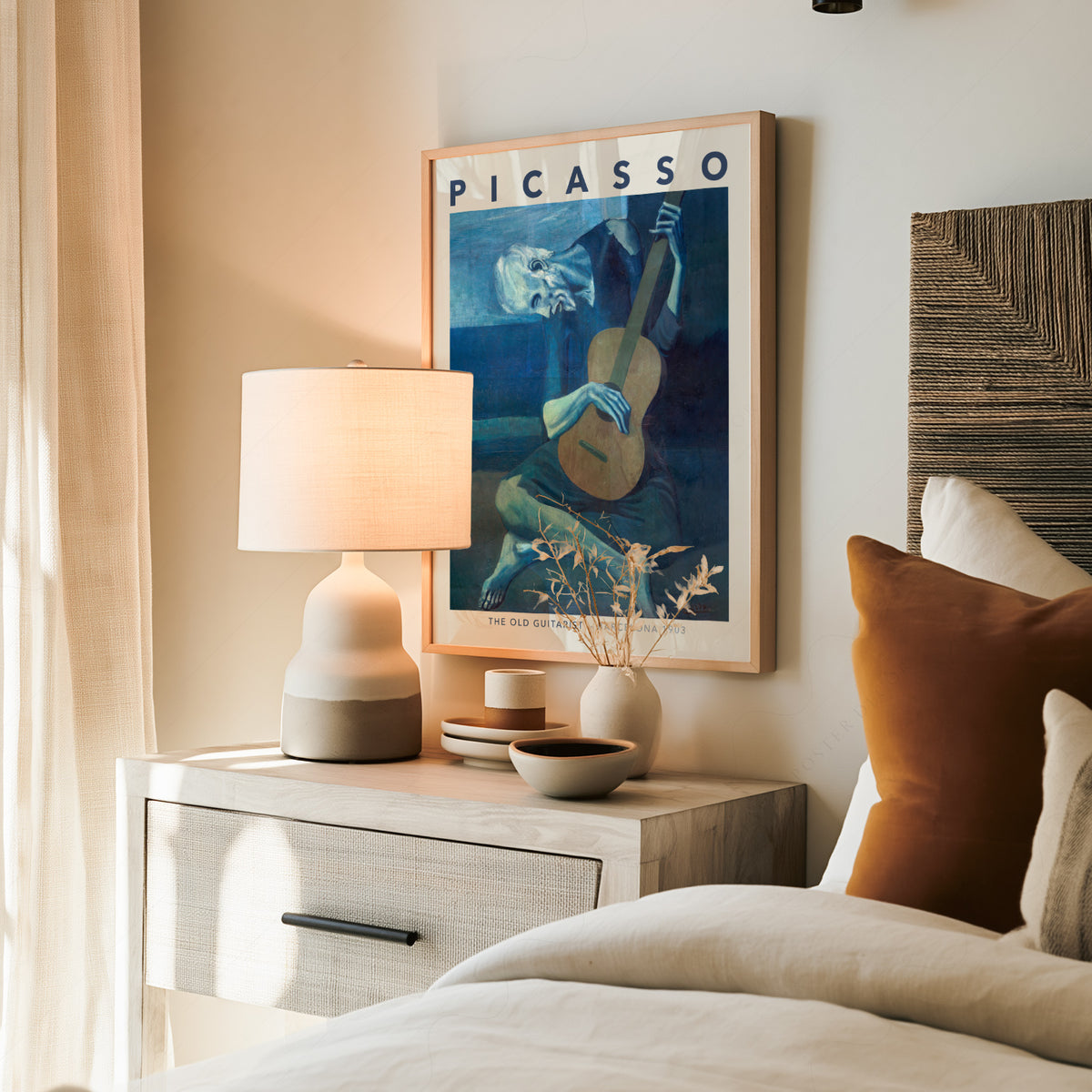 Pablo Picasso The Old Guitarist Art Print – Blue Period Wall Poster — artwork preview 19