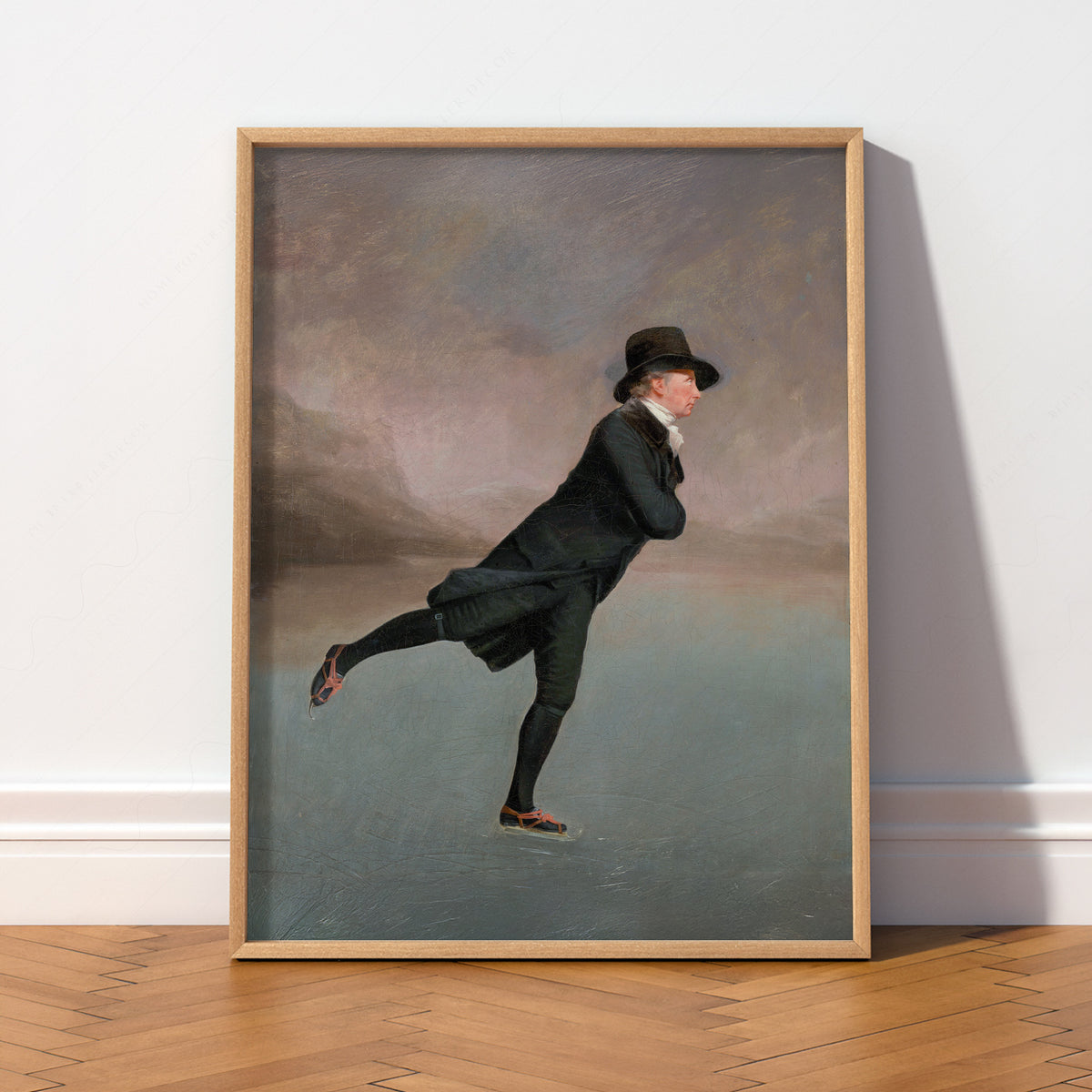 Skating on Duddingston Loch Art Print — artwork preview 2