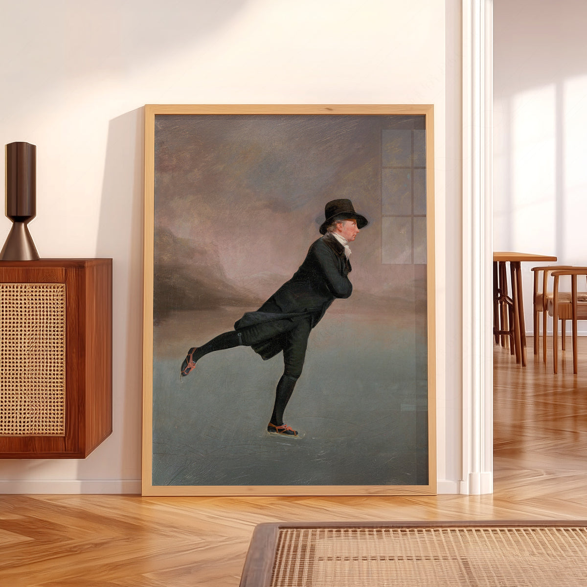 Skating on Duddingston Loch Art Print — artwork preview 5