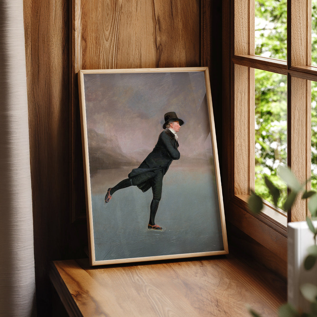 Skating on Duddingston Loch Art Print — artwork preview 7