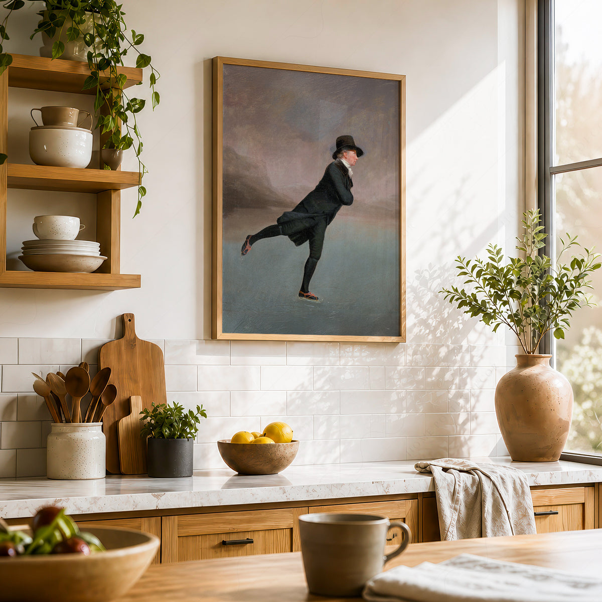 Skating on Duddingston Loch Art Print — artwork preview 23