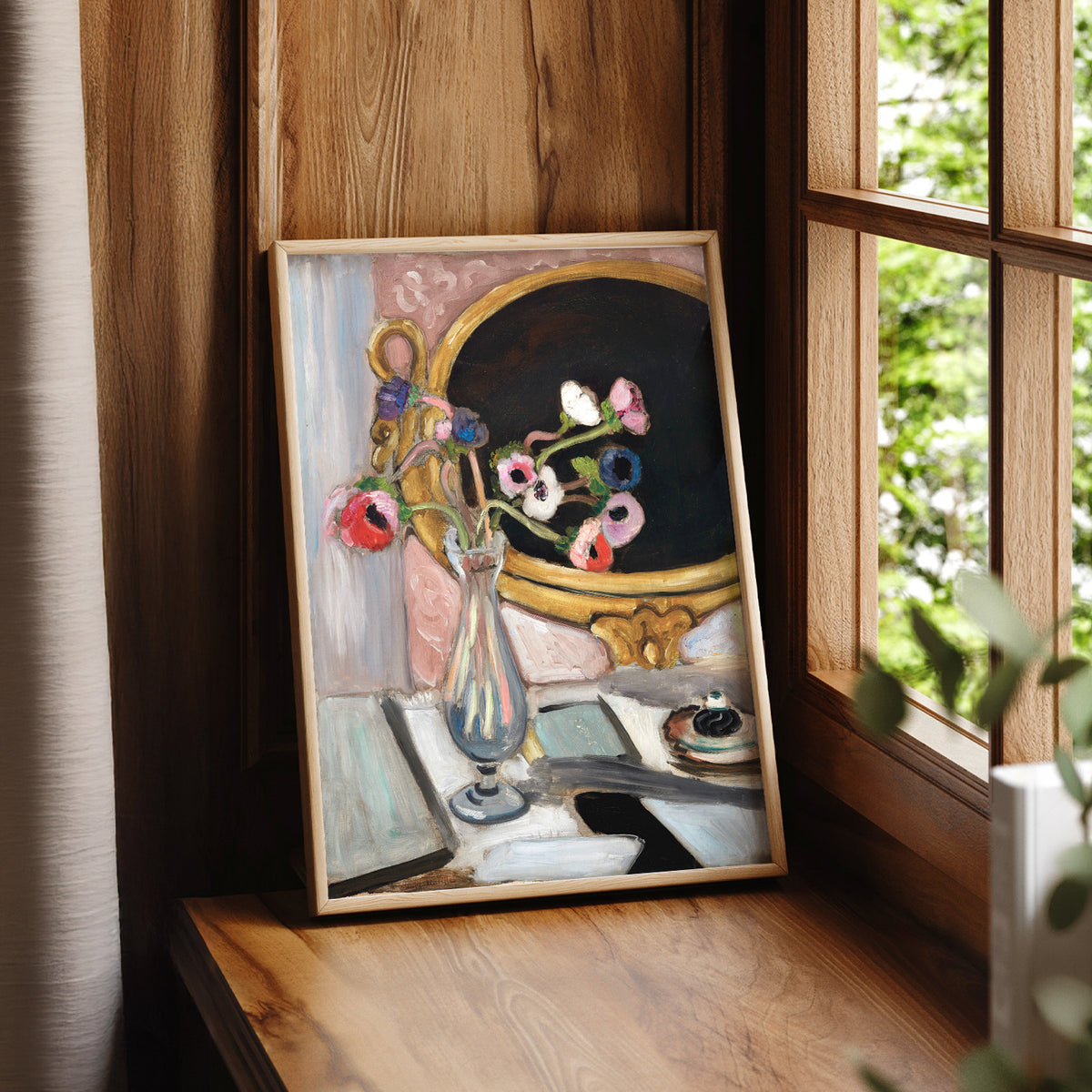 Henri Matisse Black Mirror Art Print – Floral Still Life Wall Poster – 01-01 — artwork preview 7