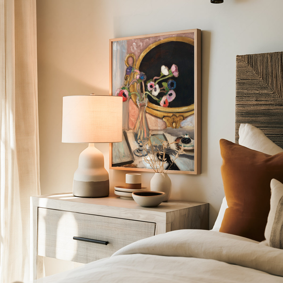 Henri Matisse Black Mirror Art Print – Floral Still Life Wall Poster – 01-01 — artwork preview 19